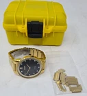 Citizen Axiom Diamond Eco-Drive Gold Tone Stainless Steel Men's Watch AU1062-56G