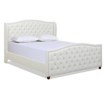 4 - JENNIFER TAYLOR HOME MARCELLA UPHOLSTERED BED SET, KING, 52130