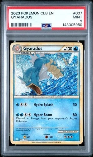 PSA 9 Gyarados 007/034 Pokemon Classic Collection CLB 2023 Mint English Card