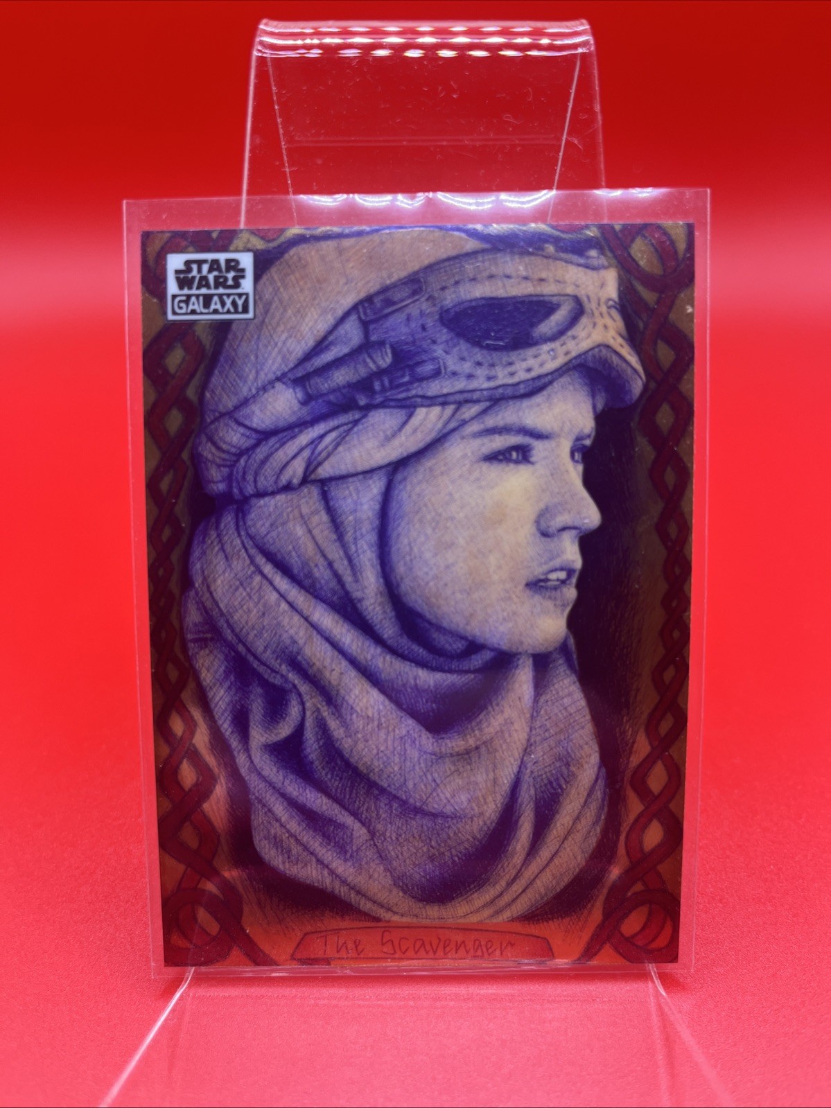 2021 Topps Chrome Star Wars Galaxy REFRACTOR Rey The Scavenger