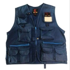 Eagle Claw Mens Blue Multi-Pocket Fishing Spo...