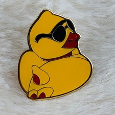 Cute Yellow Rubber Ducky Enamel Lapel Pin