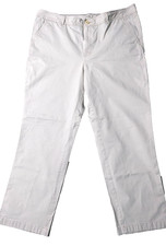 LL Bean Pants Womens 18 Reg Khaki Beige Tan Chino cotton spandex favorite fit