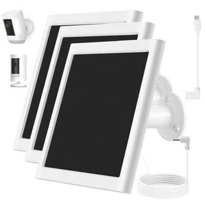Solar Panel Charger for Ring Camera, Compatible with Stick Up