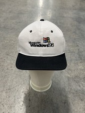 VINTAGE 1998 Microsoft Windows Logo Cap Hat Tech Computer 90s Promo W/ Tags