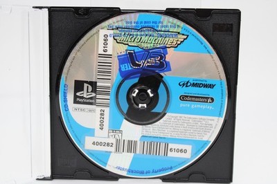 Refurbished PS1 Micro Machines V3 Disc Only Blockbuster Video Sticker Good Mint