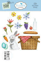 Elizabeth Craft Design Dies - Picnic Basket Bunny, 2234