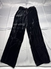 VTG Gianni Versace Women's Velvet High Rise Wide Leg Pants Sz 10 Made in Italy