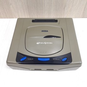 SEGA SATURN CONSOLE JAPAN GRAY Bundle with 2 Controllers 8 Games &Memory tested