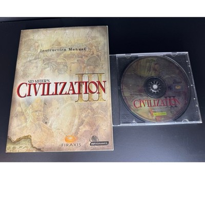 Sid Meiers Civilization III PC Game CD Instruction Manual Infogrames
