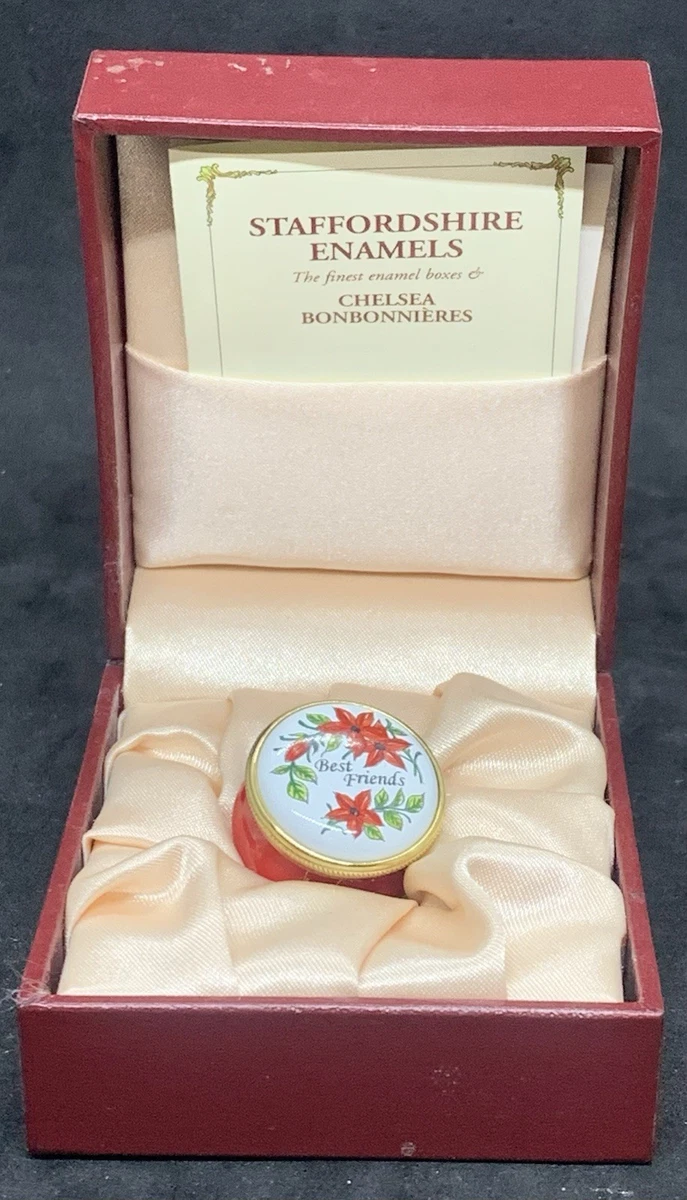 Staffordshire Enamel In Collectible Decorative Trinket Boxes for