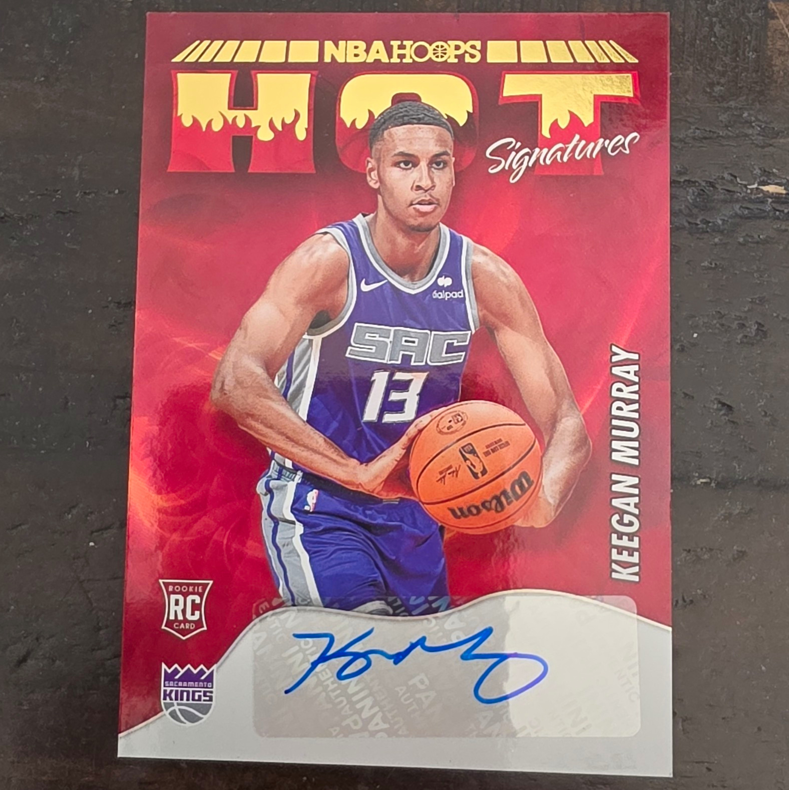 Panini NBA Hoops 2022-23 Hot Signatures Rookies Keegan Murray Kings Auto RC