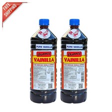 Authentic Mexican Vanilla 33.8 fl oz 2-Pack   Elevate Your Culinary Creations