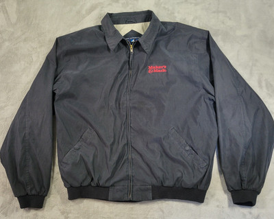 Makers Mark Bourbon Jacket Mens XL Black Port Authority Full Zip Embroidered