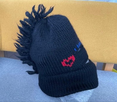 Rare Vivienne Westwood Mohawk Balaclava Knit Hat Beanie Black Orb