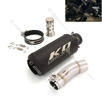 Ninja 400 500 for Kawasaki Z400 2017-2025 Exhaust Mid Tail Pipe Slip On Escape
