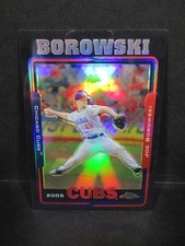 JOE BOROWSKI Cubs 2005 Topps Chrome Black Refractor 029/225 #105
