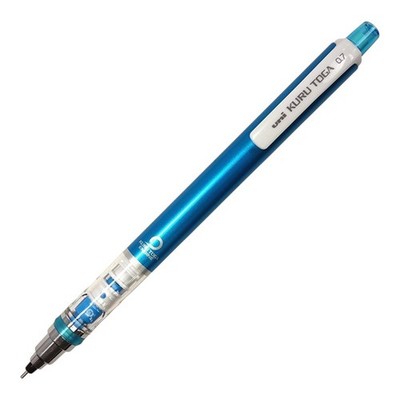 Mitsubishi Pencil Kuru Toga 0.7mm Mechanical Pencil Auto Rotating Lead Blue
