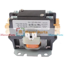 SA-1.5P-40A-24V 1.5Pole 40Amp 24V AC Coil Definite Purpose Contactor