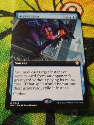 EXTENDED Arcane Heist - OTC OTJ Commander - NM - Magic: The Gathering - MTG