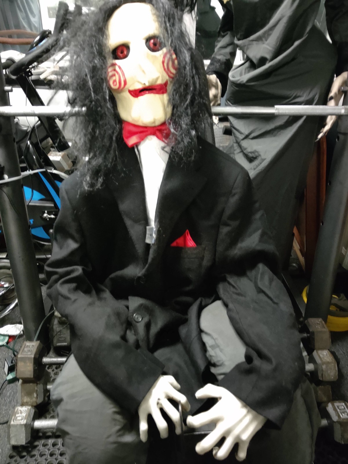 Halloween Animatronic One of a Kind Saw the Movie Billy Puppet Jump Scare Sound
