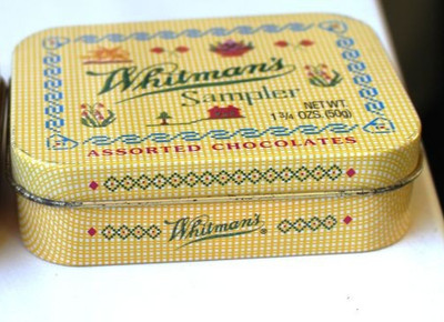 USA Probier Blechdose Whitman`s Sampler Assorted Chocolates Schokolade Candy tin