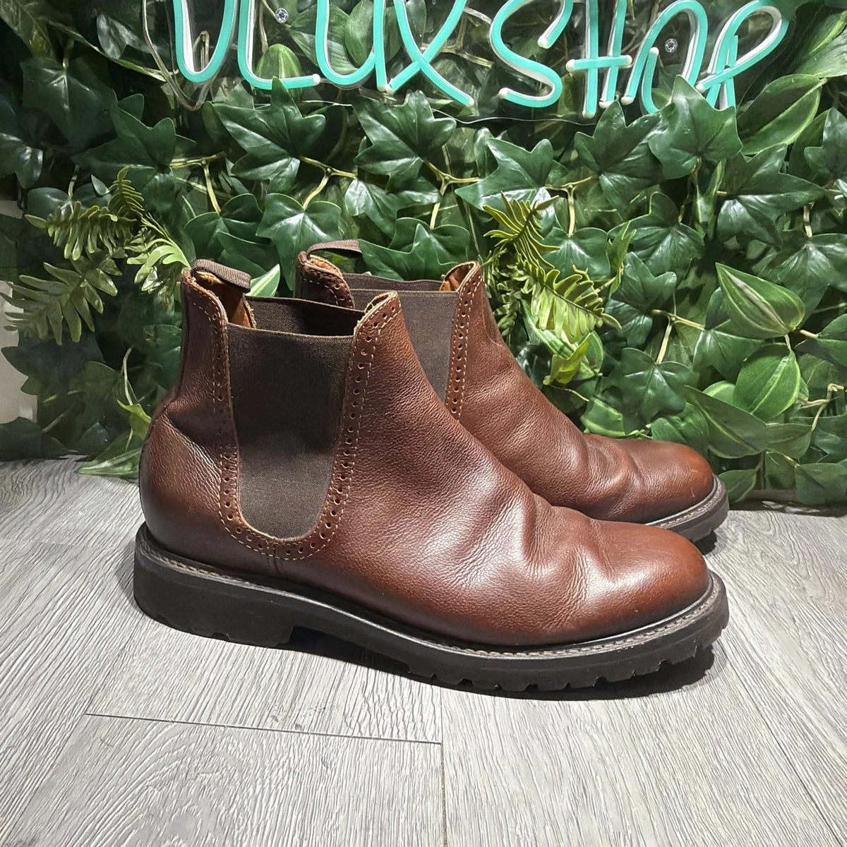 Wolverine Boots Mens 9 D Brown 1000 Mile Leather Chelsea Casual Shoes W05452 Wolverine Chelsea Brown Boots for Men for Sale | Shop New  main image 4