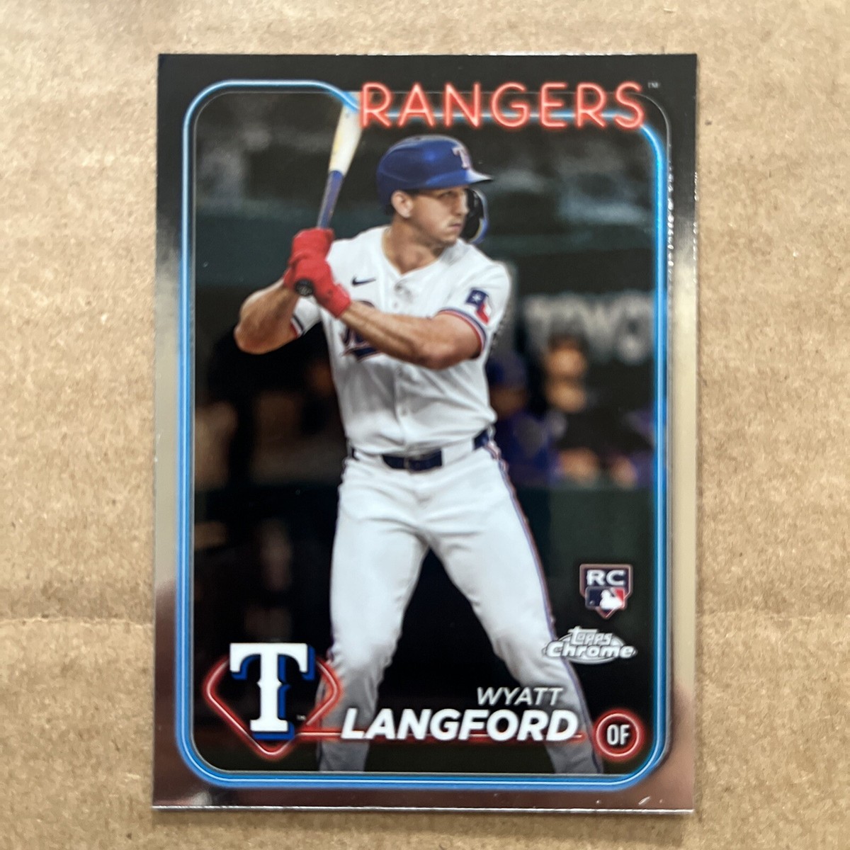2024 Topps Chrome #122 Wyatt Langford Rookie Rangers RC | eBay