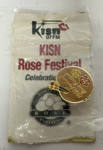 KISN FM Broche Tarjeta de Celebración 1991 Portland Rose Festival De Colección - Imagen 5 de 11