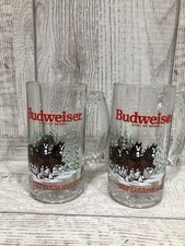 Vintage Budweiser Clydesdales Anheuser-Busch Large Beer Mug 1989 Official (2)