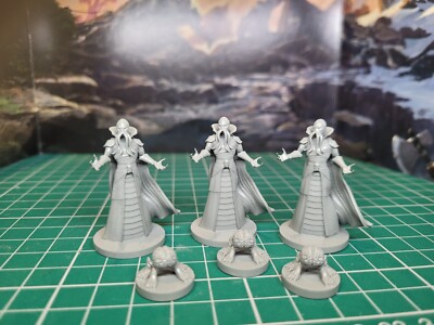 DnD Mindflayer Set Illithid Monster Manual Baldurs Gate TTRPG Mini 32mm Scale