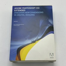 Adobe Photoshop CS3 Extended, Retail Box, Macintosh, PN 19400083, Full