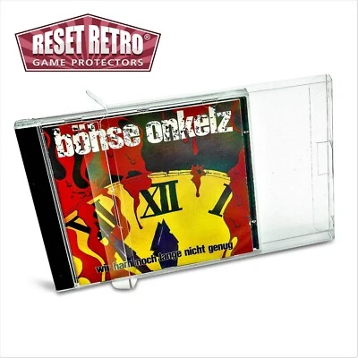 RESET RETRO Custodie protettive trasparenti per CD 0,3 mm o 0,5 mm protectors box case pellicola