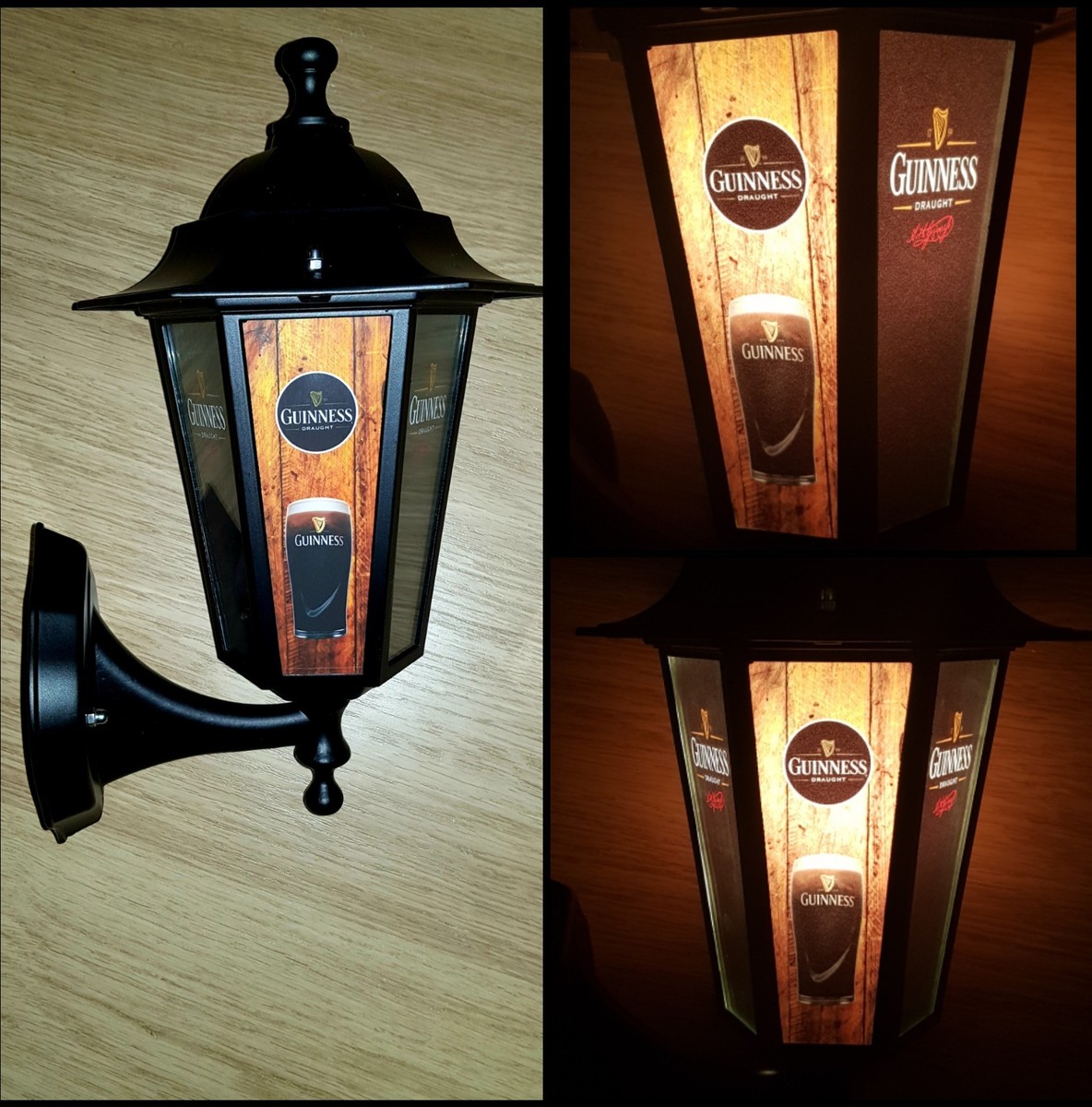 ギネス　サージャー　GUINNESS　希少　照明 Guinness light Guinness replica lantern Wall Lantern pub LED bar