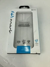 Speck Presidio Perfect-Clear Grip Case for Samsung Galaxy S20+ (Plus)  5G Clear