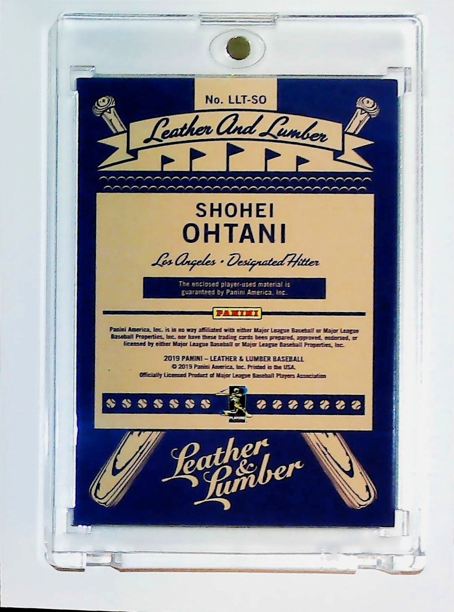 2019 PANINI LEATHER & LUMBER LLT-SO SHOHEI OHTANI TRIPLE RELIC LA