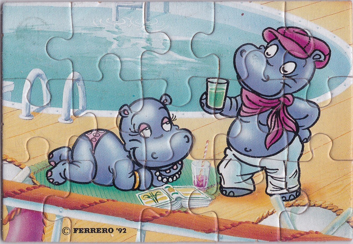 KINDER SURPRISE Happy Hippo Dream Ship 2D Puzzle 1992 , choose | eBay