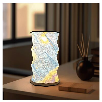 Folding Portable Lamp, Rice Paper Lamp, Paper Lantern Lamp, Unique Table Lamp...