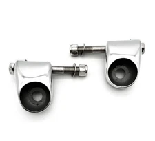 Polished Aluminum Hi Boy Bolt On Headlight Stands Mounts For Hot Rod