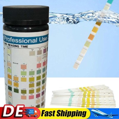 URS-10T 100pcs Swimming Pool Test Paper SPA Hot Tub Urine Acid Alkali Test Strip