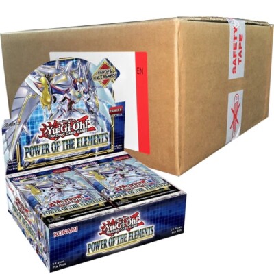 Yu-Gi-Oh! CASE 12x TCG Power of the Elements Booster  Display 1. Auflage Deutsch