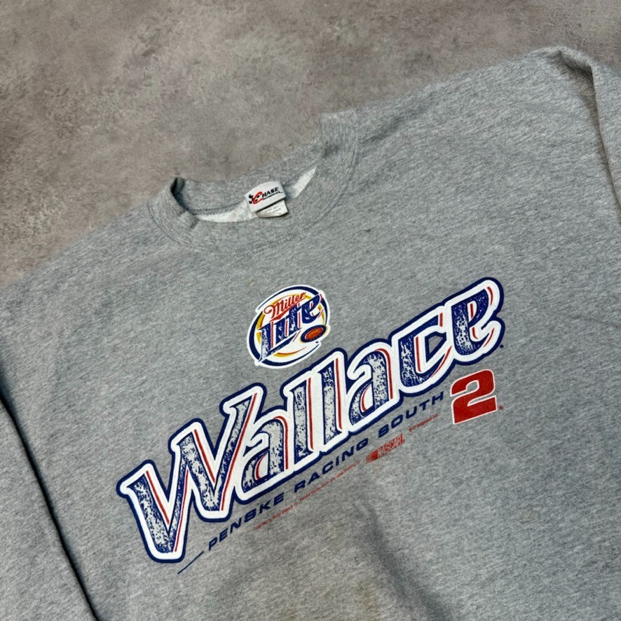 Chase Authentics Sweatshirt Mens Nascar Vintage Racing Jumper, Grey, XL image 4