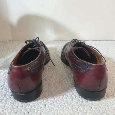 Cole Haan Men\'s Dark Burgundy Leather Wingtip Derby Cole Haan Mens Wingtip Derby Shoes Red Burgundy Leather  main image 3