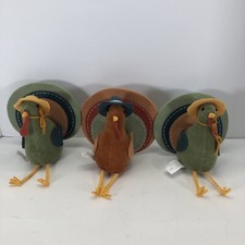 Target Thanksgiving Fabric Turkeys Set Of 3