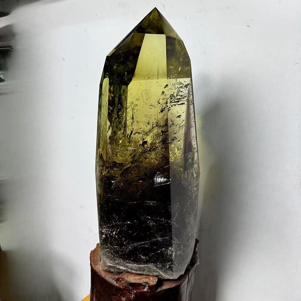 12.9LB Natural Citrine Quartz Obelisk Crystal Tower Point Wand for Healing and Energy