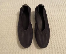 gorgeous ARCHE Midnight Blue Nubuck Leather Low Wedge Ballet Flats 39 / 8