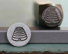 SUPPLY GUY 8mm Bee Hive Metal Punch Design Stamp SGCH-6