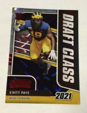 2021 Contenders Draft Class RED EXPLOSION KWITY PAYE Michigan #36