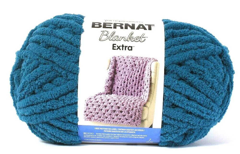 Bernat Blanket Extra Yarn-Black - 2 Pack