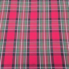 Plaid Tablecloth Christmas 58x118” Rectangle Red Green Tartan Plaid EXC